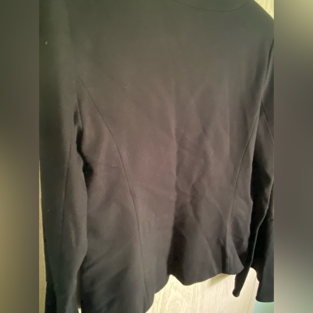 Anthropologie Cartonnier Black Tailored Bell Sleeve Professional Blazer Size S - Picture 6 of 11